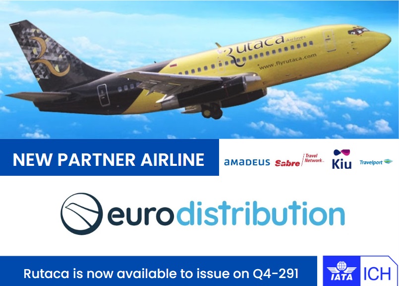 Eurodistribution announces global distribution agreement with Rutaca Airlines.